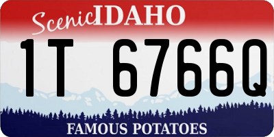 ID license plate 1T6766Q