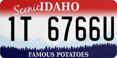 ID license plate 1T6766U