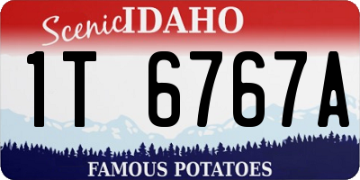 ID license plate 1T6767A