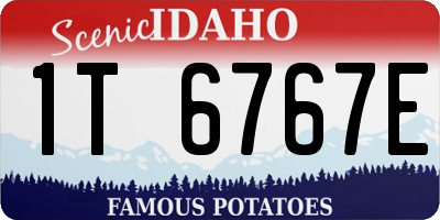 ID license plate 1T6767E