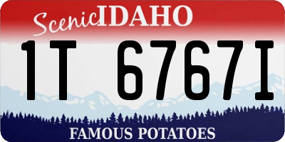 ID license plate 1T6767I