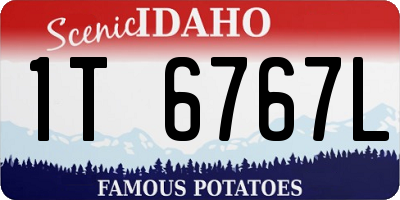 ID license plate 1T6767L