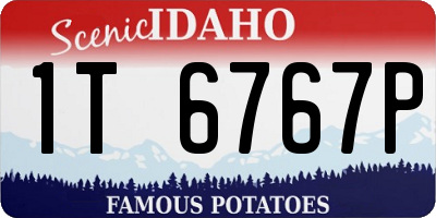 ID license plate 1T6767P