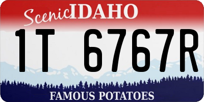 ID license plate 1T6767R