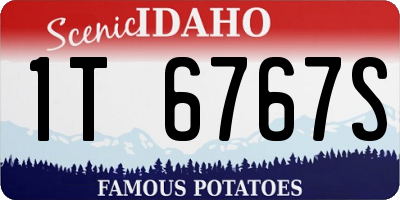 ID license plate 1T6767S