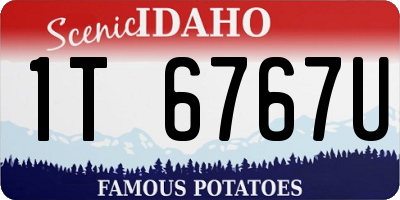 ID license plate 1T6767U