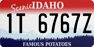 ID license plate 1T6767Z