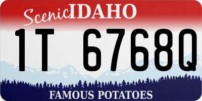ID license plate 1T6768Q
