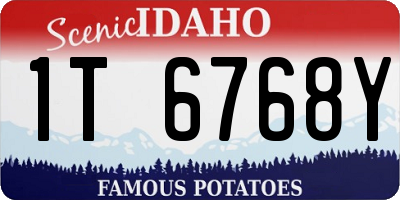ID license plate 1T6768Y