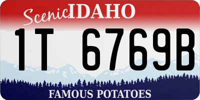 ID license plate 1T6769B