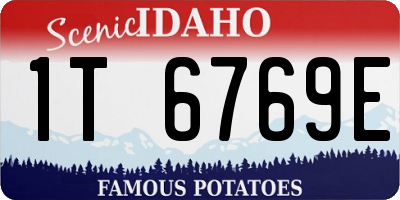 ID license plate 1T6769E