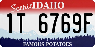 ID license plate 1T6769F