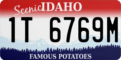 ID license plate 1T6769M