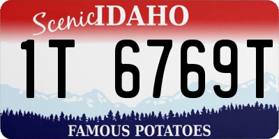 ID license plate 1T6769T