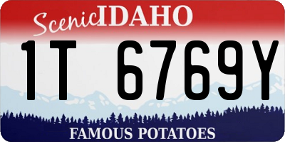 ID license plate 1T6769Y