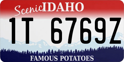 ID license plate 1T6769Z