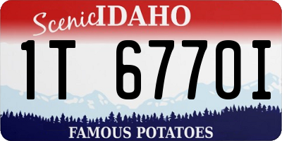 ID license plate 1T6770I