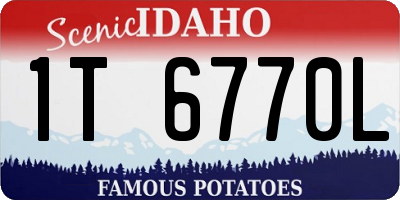 ID license plate 1T6770L