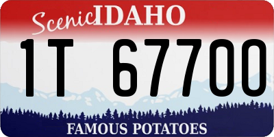 ID license plate 1T6770O