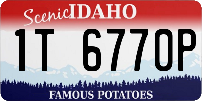 ID license plate 1T6770P