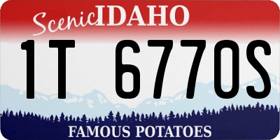 ID license plate 1T6770S