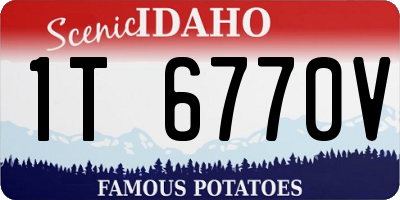ID license plate 1T6770V