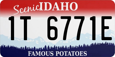 ID license plate 1T6771E