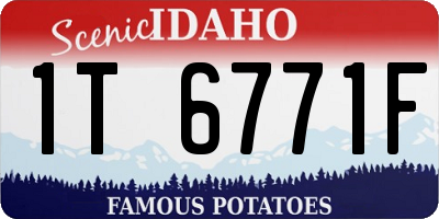 ID license plate 1T6771F