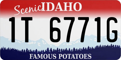 ID license plate 1T6771G