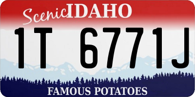ID license plate 1T6771J