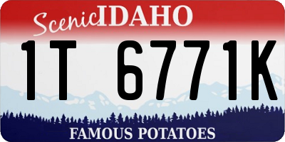 ID license plate 1T6771K