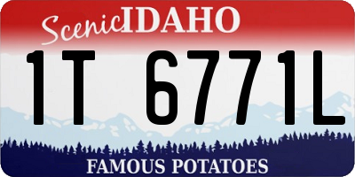 ID license plate 1T6771L