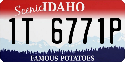 ID license plate 1T6771P