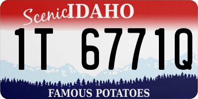 ID license plate 1T6771Q