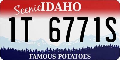 ID license plate 1T6771S