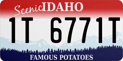 ID license plate 1T6771T