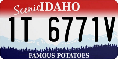 ID license plate 1T6771V