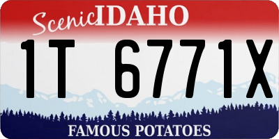 ID license plate 1T6771X