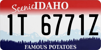 ID license plate 1T6771Z