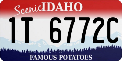 ID license plate 1T6772C