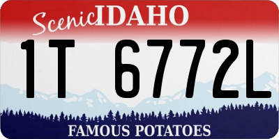 ID license plate 1T6772L