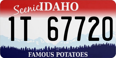 ID license plate 1T6772O