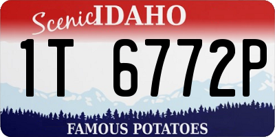 ID license plate 1T6772P