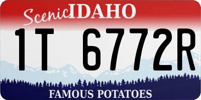 ID license plate 1T6772R