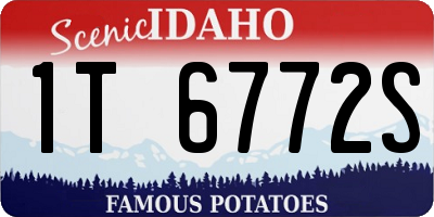 ID license plate 1T6772S