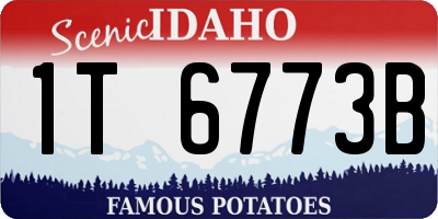 ID license plate 1T6773B