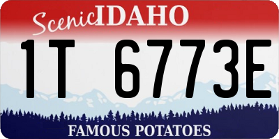 ID license plate 1T6773E