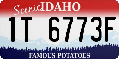 ID license plate 1T6773F