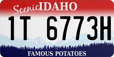 ID license plate 1T6773H