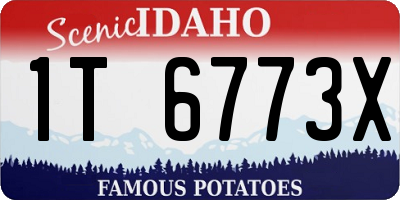 ID license plate 1T6773X